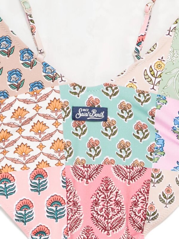 MC2 Saint Barth Kids Badpak met bloemenprint - Roze