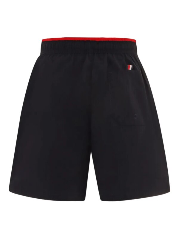 Tommy Hilfiger Junior Shorts met contrasterende afwerking - Blauw