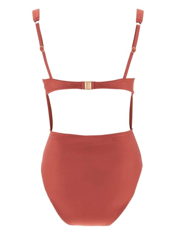 ZIMMERMANN Acacia badpak met korset-stijl - Oranje