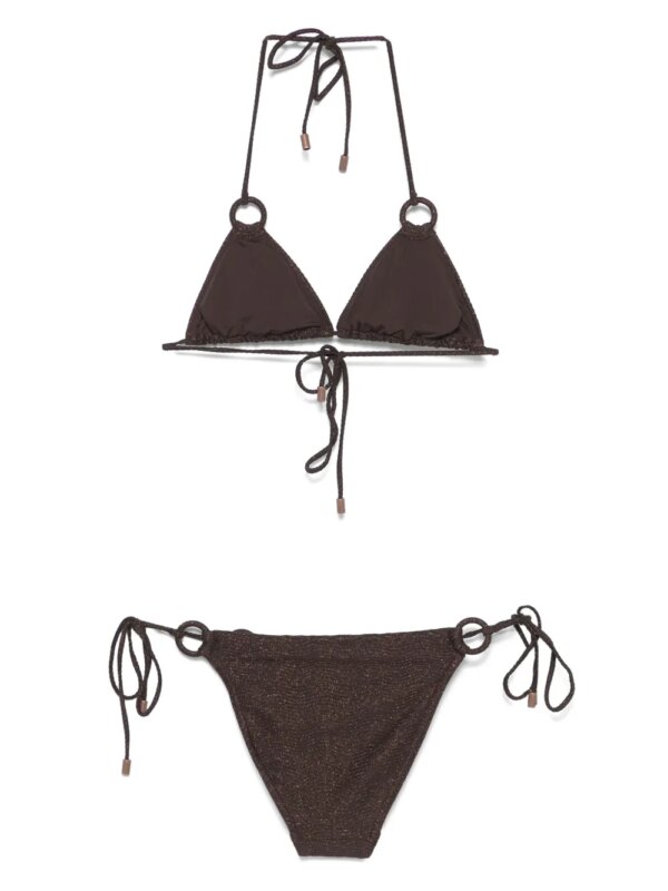 ZIMMERMANN Coco Ring bikini met textuur - Bruin