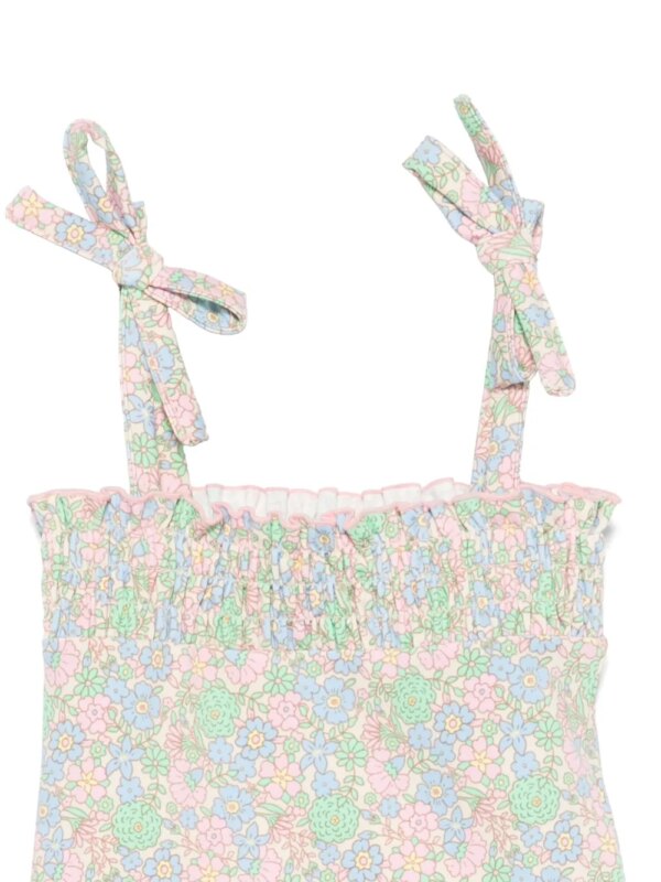 Bonton Badpak met bloemenprint - Roze
