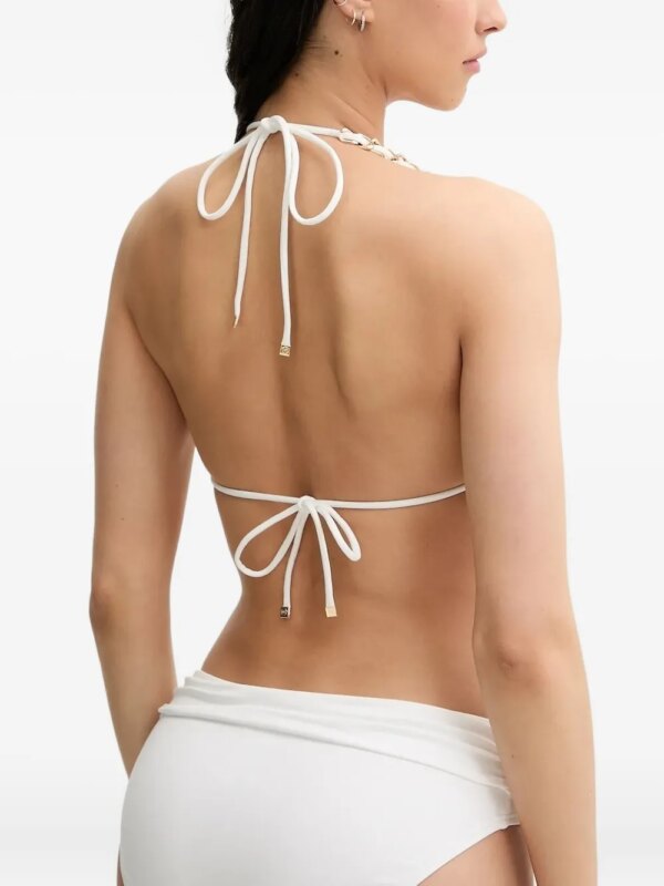 Michael Michael Kors Triangel bikini met kettingbandje - Wit