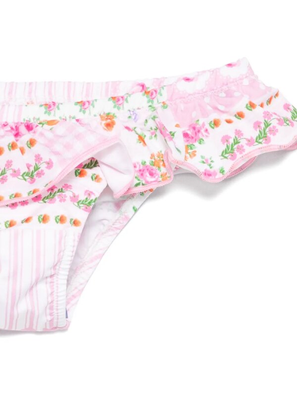 MC2 Saint Barth Kids Melly bikinislip met ruches - Roze