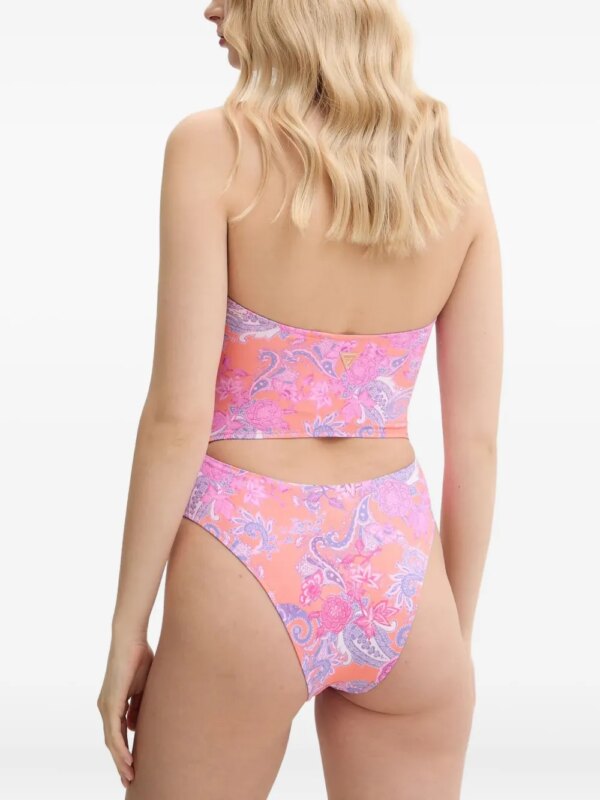 GUESS USA Badpak met paisley-print en uitgesneden details - Oranje