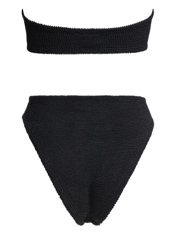 Hunza G Badpak met ringdetail en uitgesneden details - Zwart