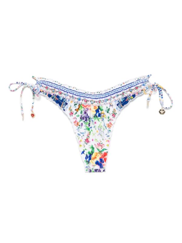 Camilla Bikinislip met all-over print - Wit