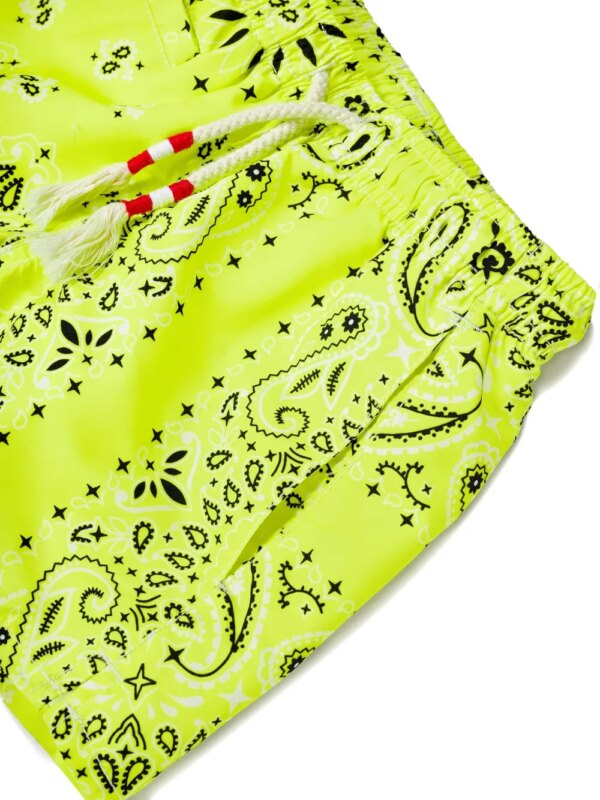 MC2 Saint Barth Kids Zwembroek met bandanaprint - Geel