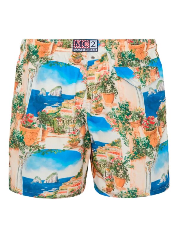 MC2 Saint Barth Zwembroek met print - Oranje