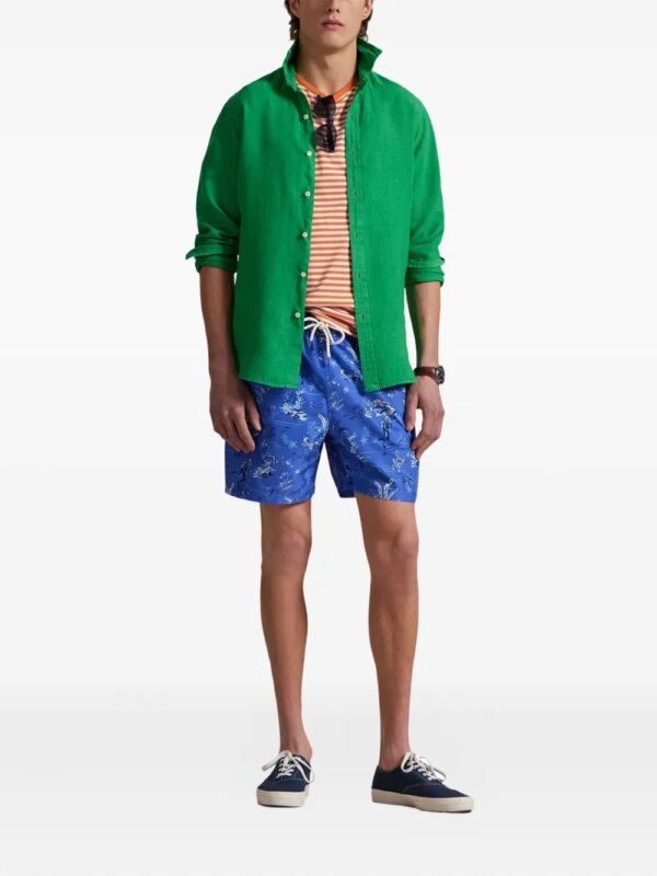 Polo Ralph Lauren Zwembroek met grafische print - Blauw