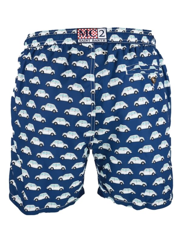 MC2 Saint Barth Zwembroek met print - Blauw