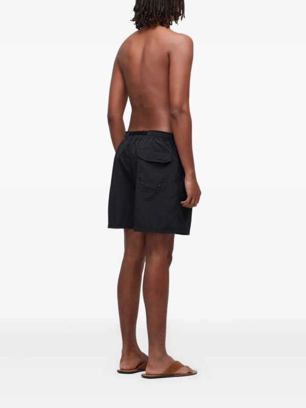 Osklen Over Pacific shorts met elastische tailleband en opgestikte zak - Zwart