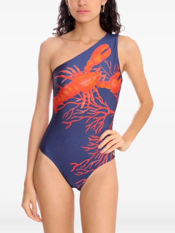 Brigitte Badpak met print - Blauw