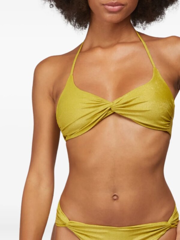 Fisico Bikini met gedraaide voorkant - Geel