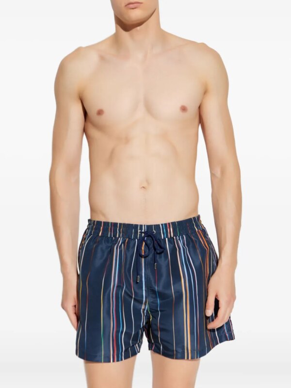 Paul Smith Gestreepte zwembroek - Blauw