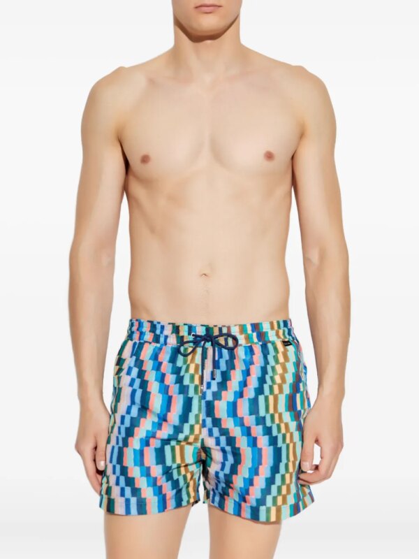 Paul Smith Zwembroek met abstracte print - Blauw