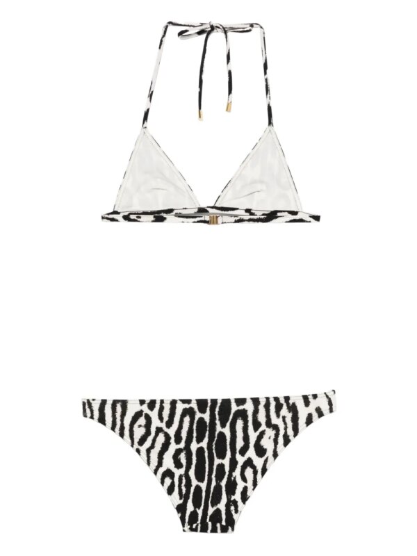 TOM FORD Triangel bikini met luipaardprint - Beige