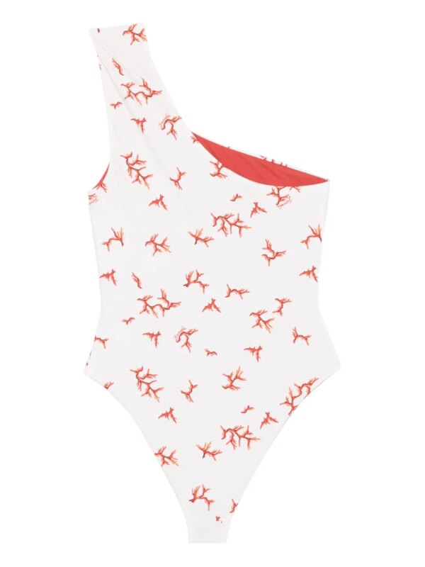 FENDI Asymmetrisch badpak - Beige