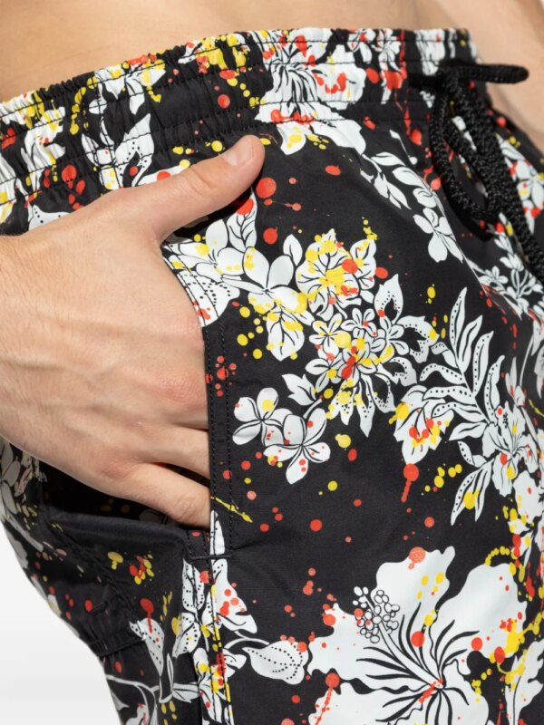 Palm Angels x Vilebrequin zwembroek met bloemenprint - Zwart