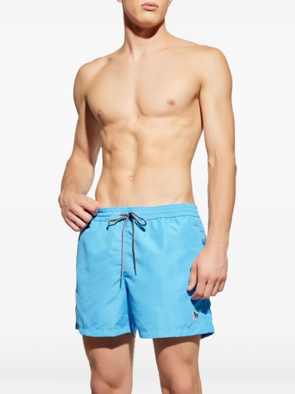 Paul Smith Zwembroek met zebra-logo - Blauw