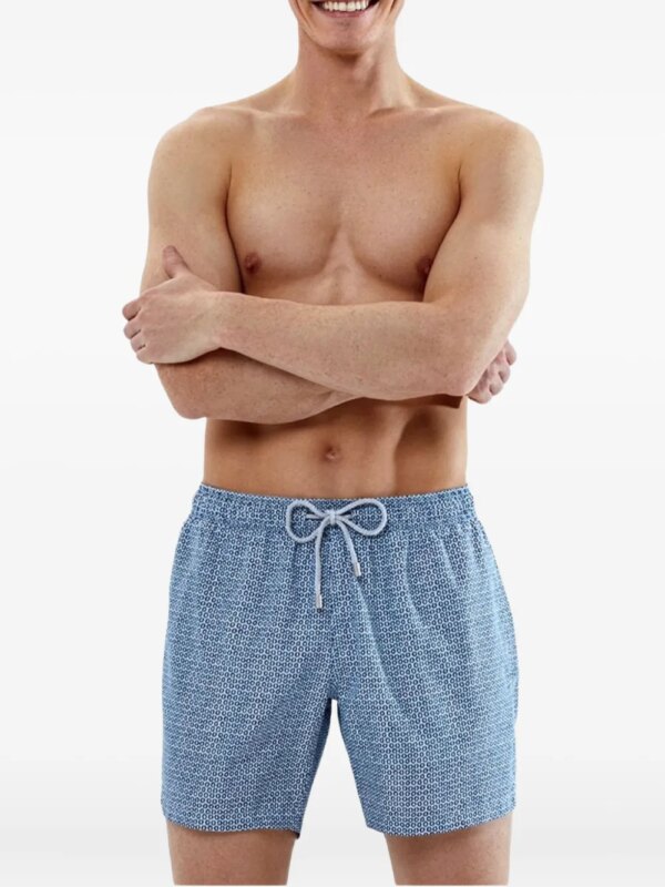 Bluemint Zwembroek met geometrische print - Zwart