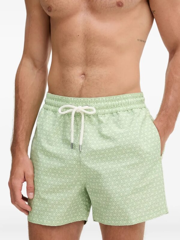 Frescobol Carioca Rio zwembroek met microprint - Groen
