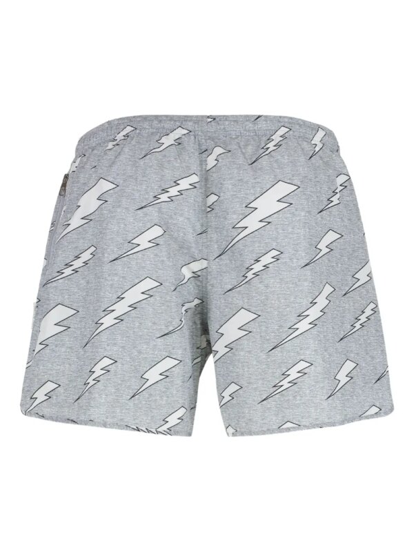 Neil Barrett Zwembroek met print - Grijs