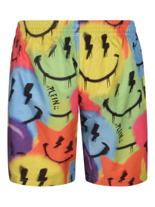 Philipp Plein Zwembroek met graffiti-print - Veelkleurig