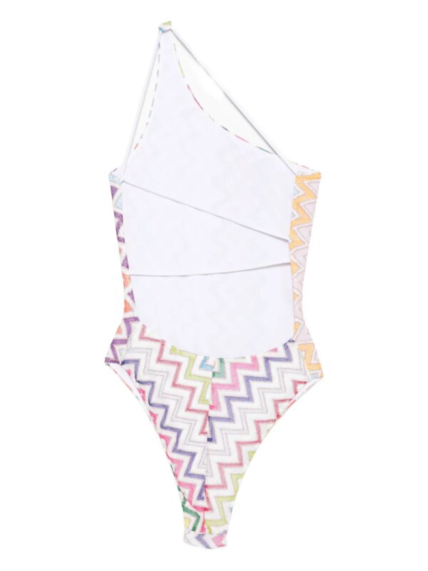 Missoni Asymmetrisch badpak - Roze