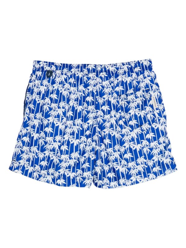 PENINSULA SWIMWEAR Panama zwembroek met palmboomprint - Blauw