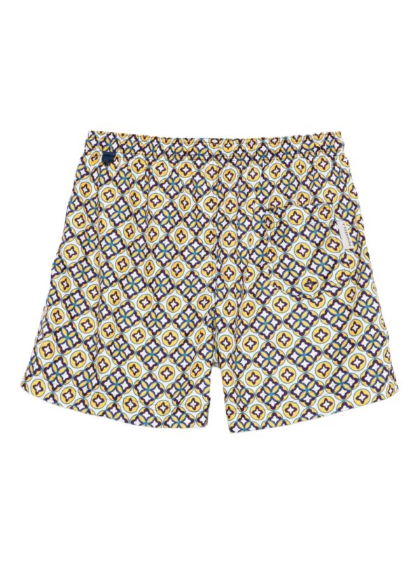 PENINSULA SWIMWEAR Zwembroek met geometrische print - Wit