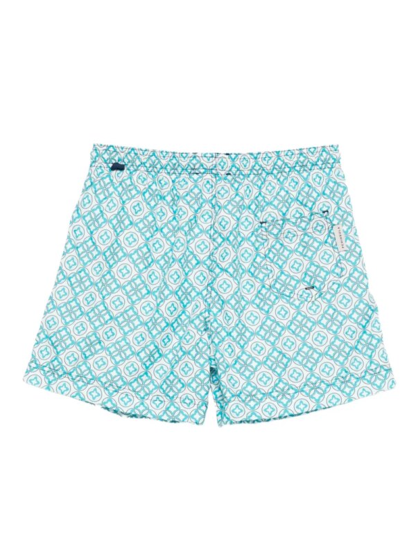 PENINSULA SWIMWEAR Anelli zwembroek met geometrisch patroon - Wit