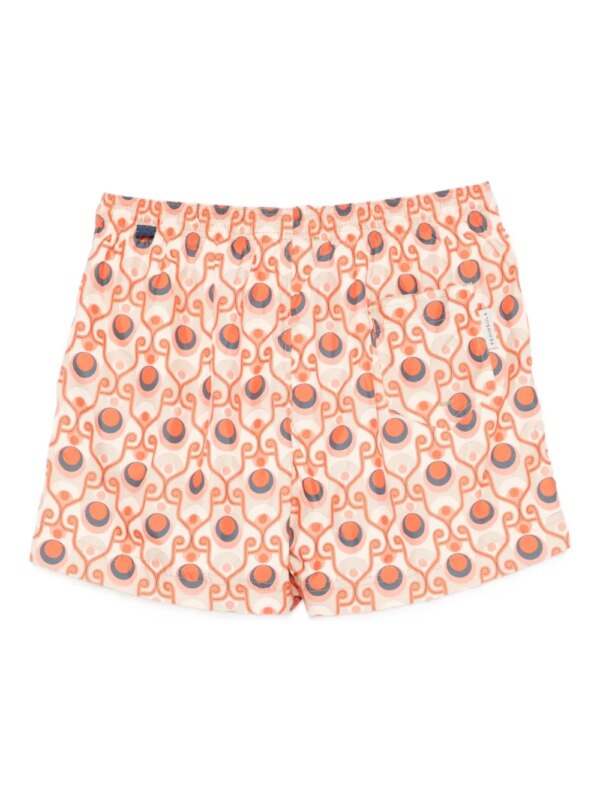 PENINSULA SWIMWEAR Zwembroek met geometrische print - Oranje