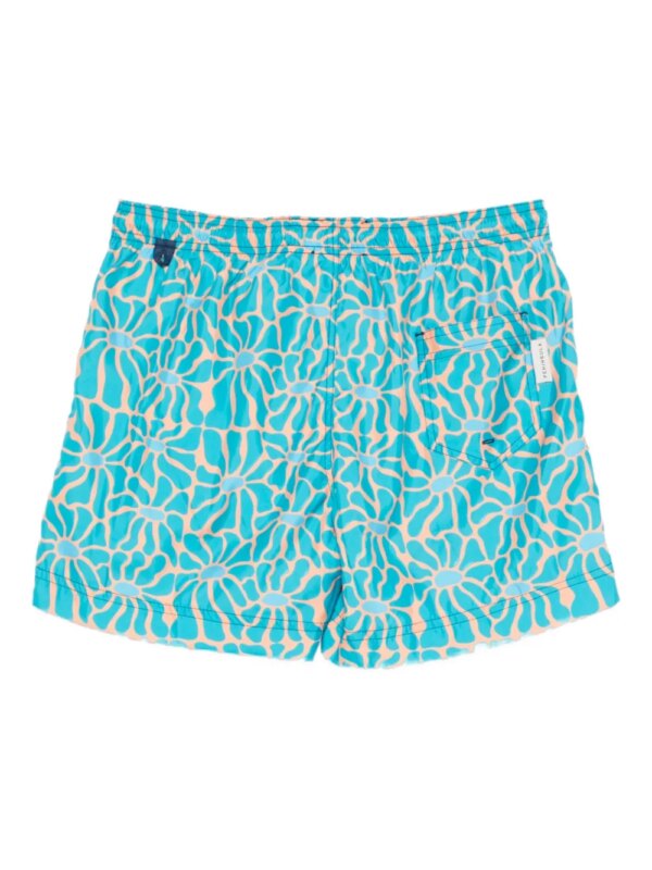 PENINSULA SWIMWEAR Zwembroek met bloemenprint - Blauw