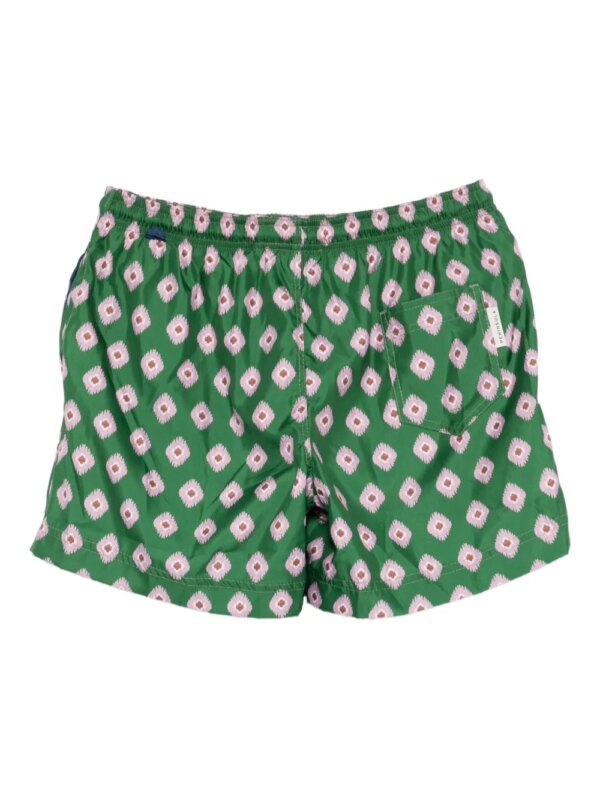 PENINSULA SWIMWEAR Zwembroek met geometrische print - Groen