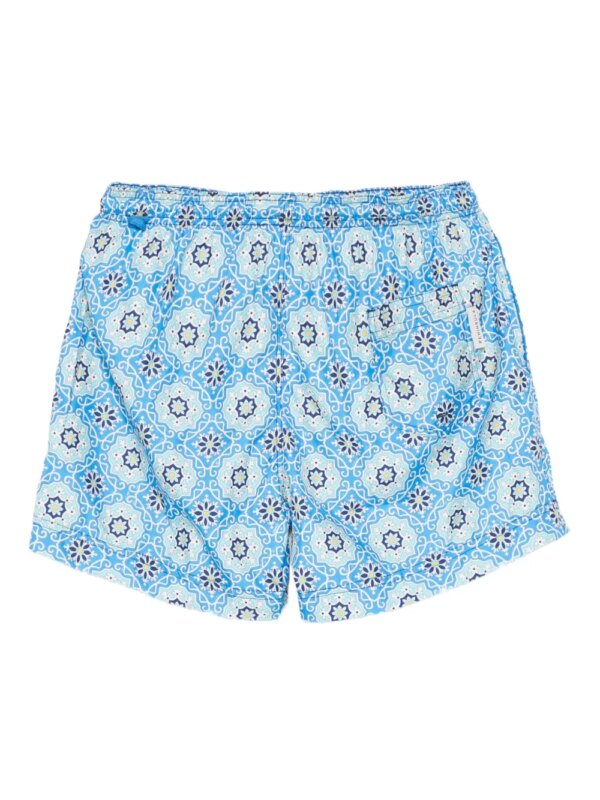 PENINSULA SWIMWEAR Zwembroek met geometrische print - Blauw