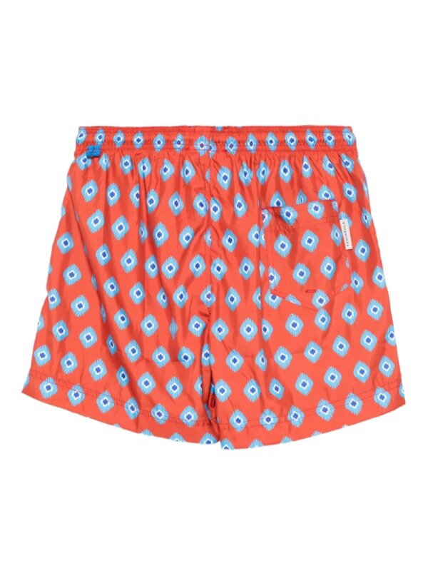 PENINSULA SWIMWEAR Zwembroek met geometrische print - Rood