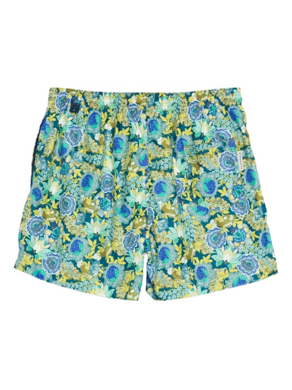 PENINSULA SWIMWEAR Zwembroek met bloemenprint - Groen