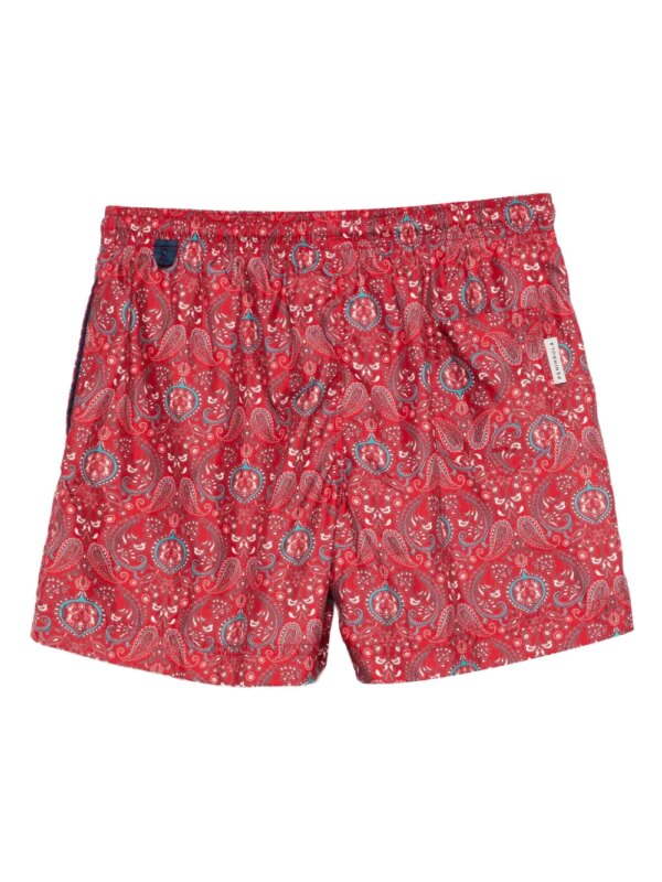 PENINSULA SWIMWEAR Verbania zwembroek met paisley-print - Rood