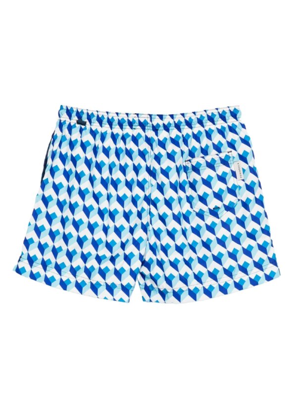 PENINSULA SWIMWEAR Zwembroek met geometrische print - Blauw
