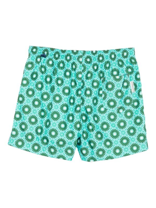 PENINSULA SWIMWEAR Zwembroek met bloemenprint - Groen