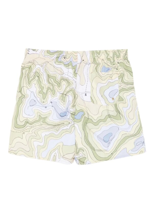 Lacoste Zwembroek met print - Geel