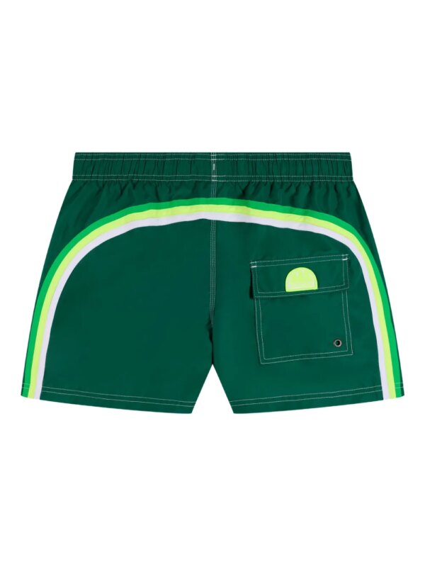 Sundek x Pelo Foundation gestreepte zwembroek - Groen