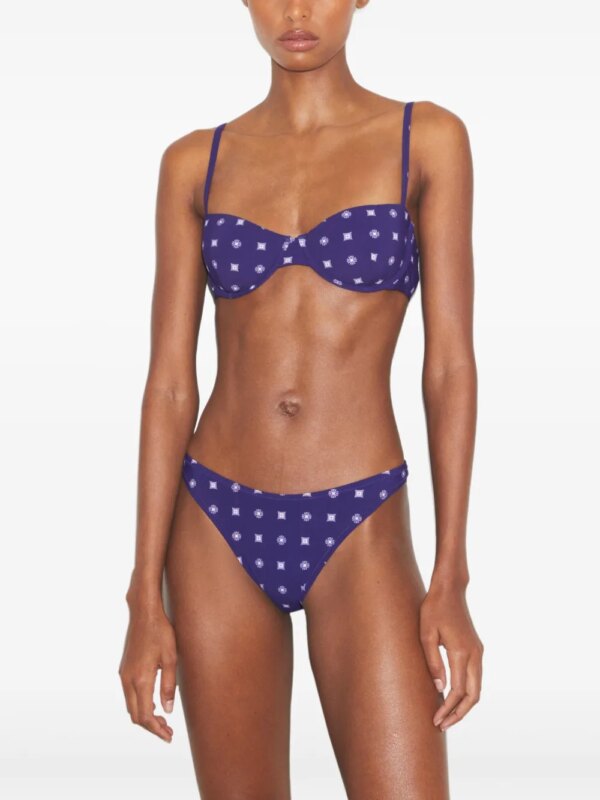 Tory Burch Bikinislip met geometrisch patroon - Blauw