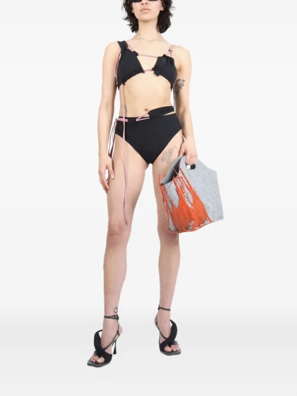 Ottolinger Bikini met meerdere bandjes - Zwart