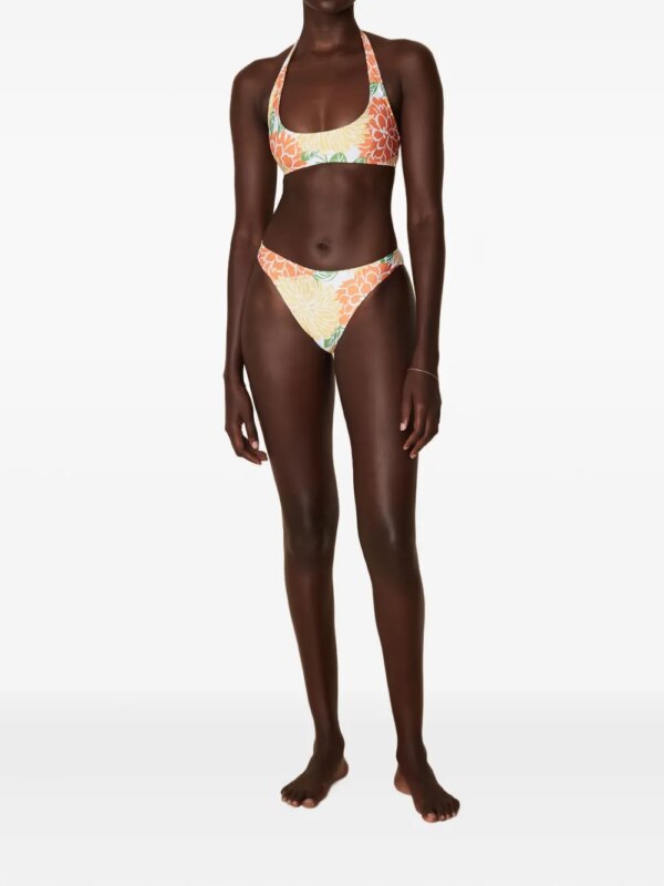 Faithfull the Brand Bikini met bloemenprint - Beige
