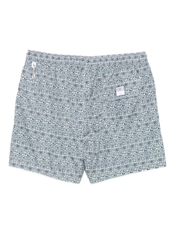 Fedeli Zwembroek met bloemenprint - Groen