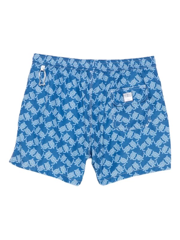 Fedeli Zwembroek met schildpadprint - Blauw