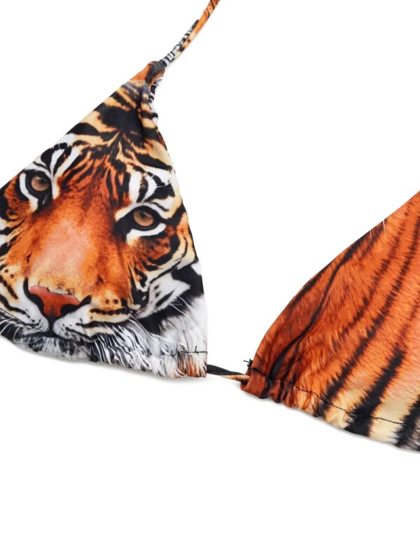 NIIHAI Triangel bikini met tijgerprint - Oranje