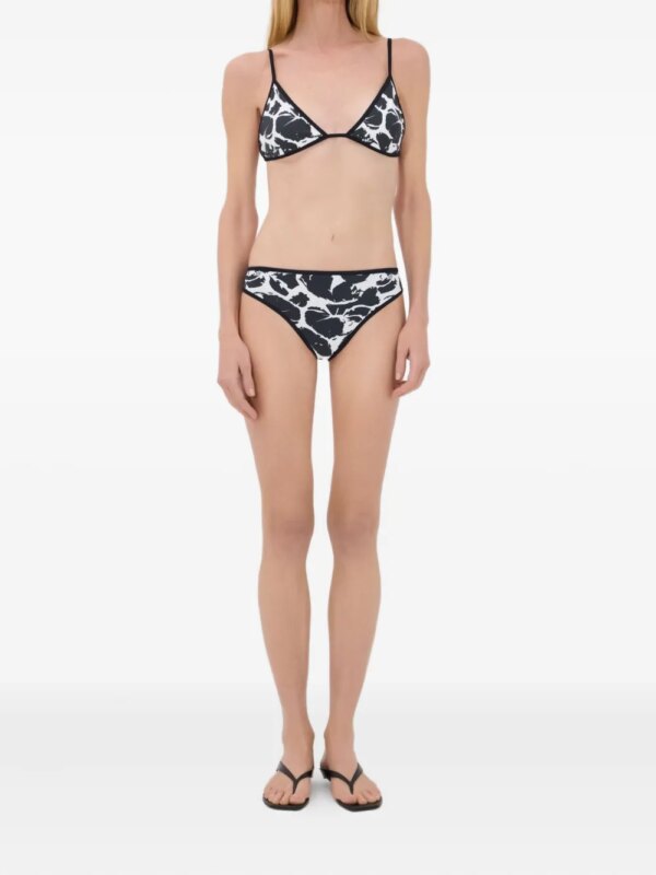 LouLou de Saison Taula bikinitop met print - Zwart