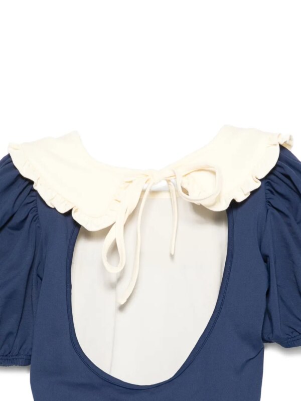 MIPOUNET Daniela badpak met ruchekraag - Blauw